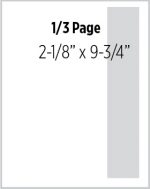 One Third Page Vertical
